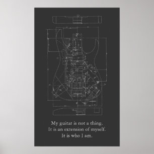 Póster Mi poster de la guitarra