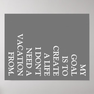 PÓSTER MI POSTER DE LA META DE GINA