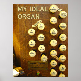 Póster Mi poster de órganos ideal