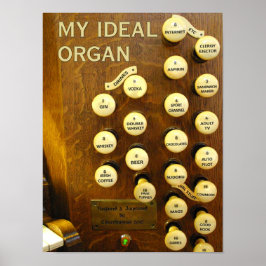 Póster Mi poster de órganos ideal
