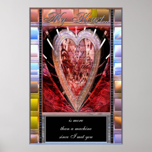 Póster Mi Poster de Personalizable cardíaco (Frente)