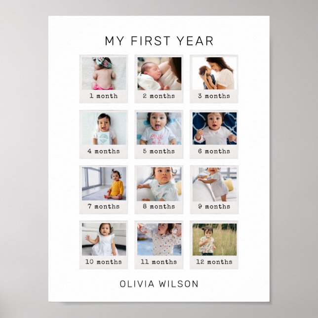 Póster Mi Poster de primer año (Frente)