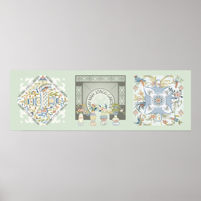 Póster Mi Poster del Jardín Mah Jongg (Frente)