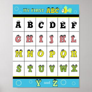 Póster Mi primer ABC pez dorado