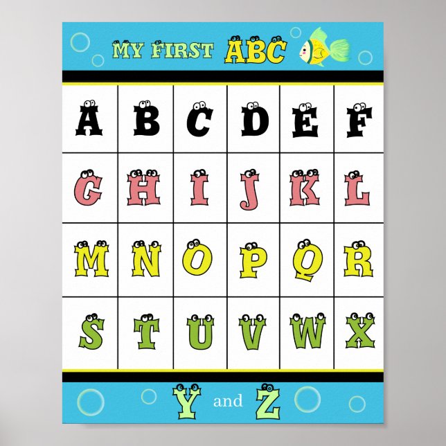 Póster Mi primer ABC pez dorado  (Frente)