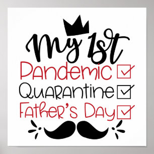 Póster Mi primer Día de Cuarentena para Padres Pandémicos