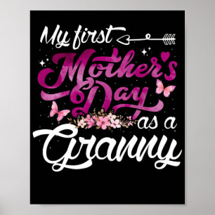 Póster Mi primer día de la madre como una abuela por prim