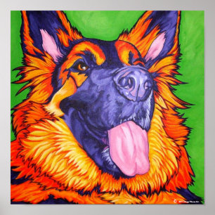Póster Mi primer rey Shepherd Painting