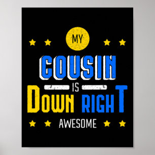 Póster Mi Primo Está Abajo, Impresionante Síndrome De Dow