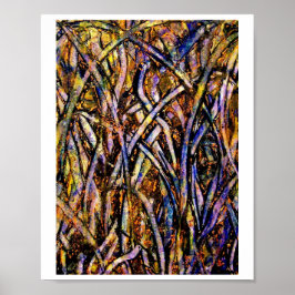 Póster Mi propio Poster de pintura de forma libre