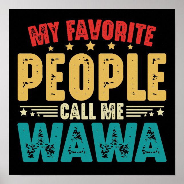 Póster Mi pueblo favorito me llama Día de la Madre Wawa (Frente)