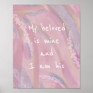 Póster Mi querido Boho Watercolor Poster cristiana