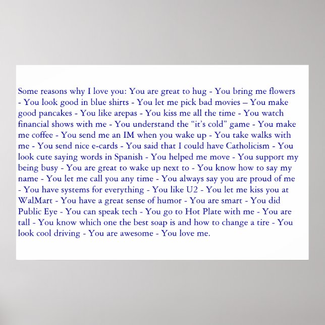 Póster Mi regalo de navidad (Frente)