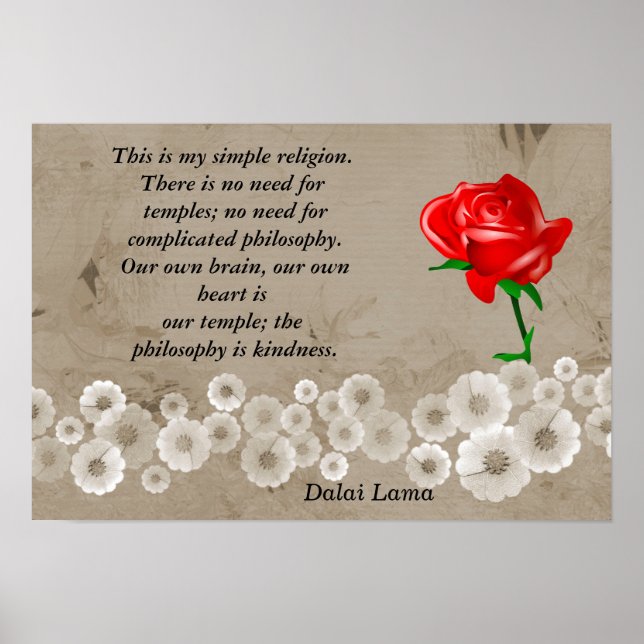 Póster Mi religión simple (Frente)