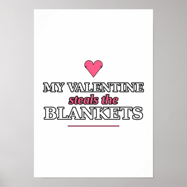 Póster Mi San Valentín Roba las Mantas (Frente)
