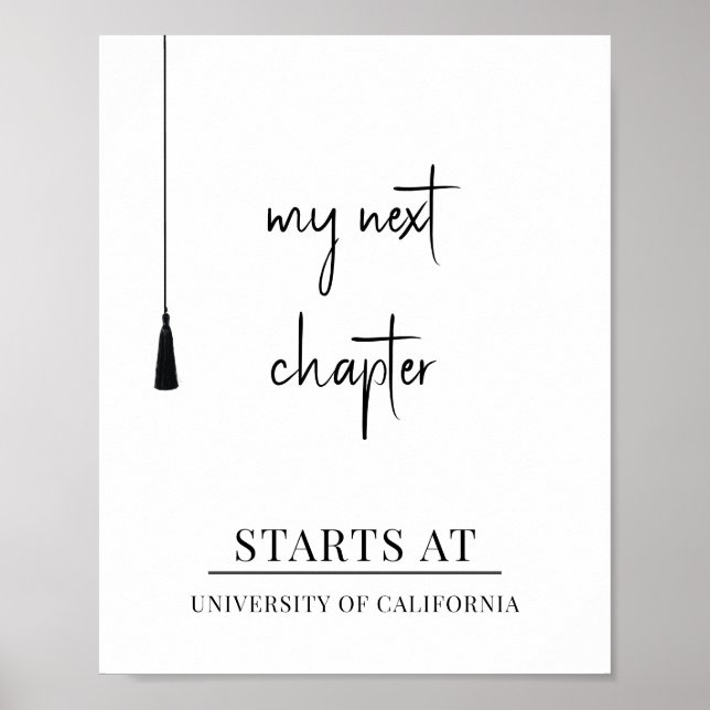 Póster Mi siguiente graduación de capítulo (Frente)
