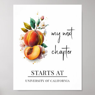 Póster Mi siguiente Graduación de color de agua de capítu