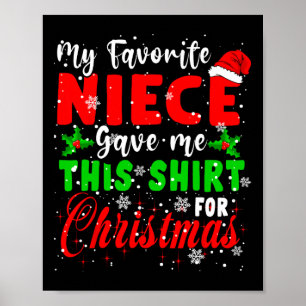 Póster Mi sobrina favorita me dio esta Navidad Santa Fam