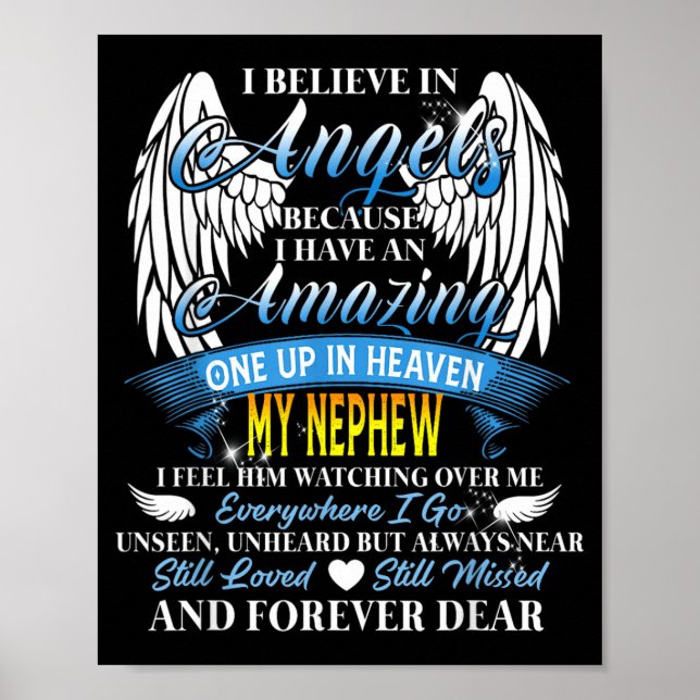 Póster Mi sobrino un ángel en el cielo (Frente)