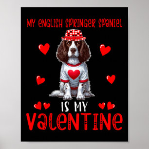Póster Mi Springer Spaniel inglés es mi corazón de San Va