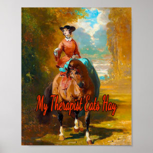 Póster Mi Terapista Come Hay. Rider por Alfred De Dreux