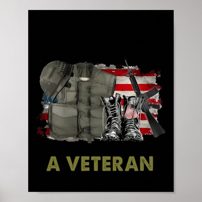 Póster Mi Tiempo En El Uniforme Ha Terminado Pero Ser Un  (Frente)