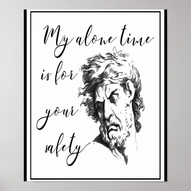 Póster Mi único tiempo es para su seguridad (Frente)