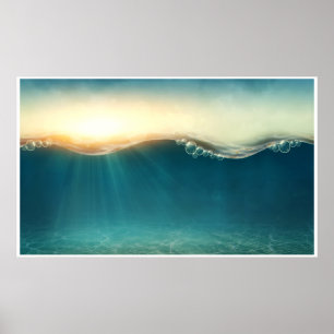 Póster Mi VENTA - Bajo el Poster del Océano Agua