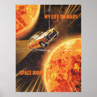 Póster Mi vida en el Poster de Marte del piloto espacial