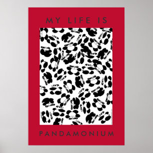 Póster Mi vida es panda-monio