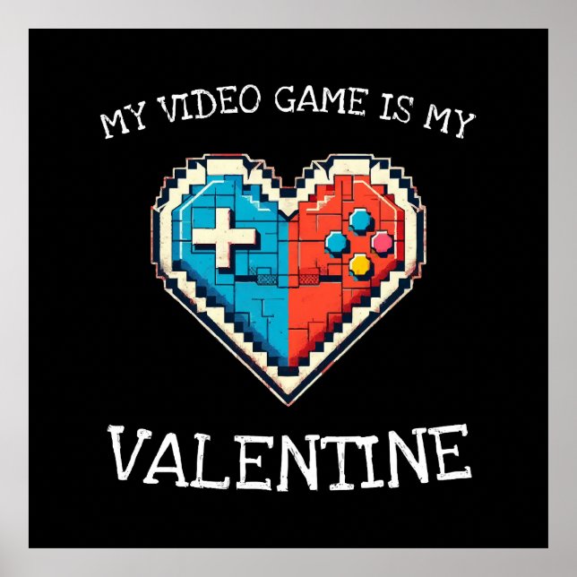 Póster Mi Videojuego es Mi San Valentín (Frente)
