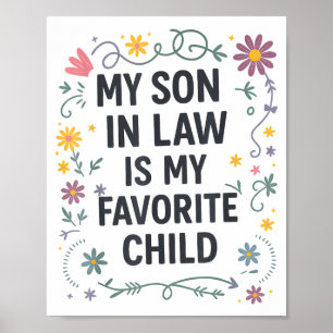 Póster Mi yerno es mi hijo favorito Divertida familia Ma