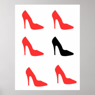 Póster Mi zapato rojo