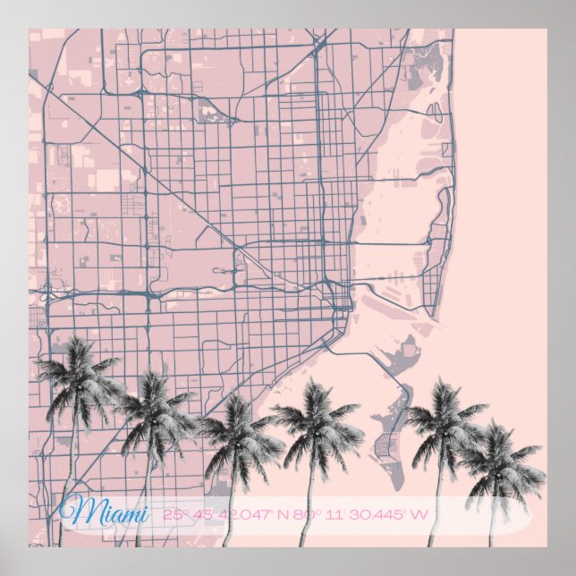 Póster Miami (Frente)