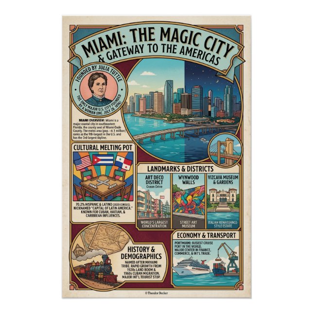 Póster Miami (Anverso)