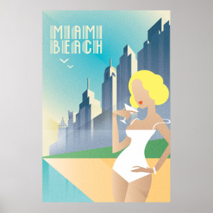 Póster Miami Beach