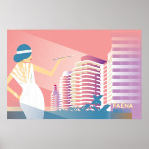 Póster Miami Beach   Faena