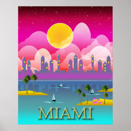 Póster Miami Beach Florida