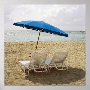 Póster Miami Beach, Florida Tranquil View