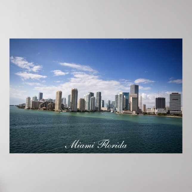 Póster Miami Florida (Frente)