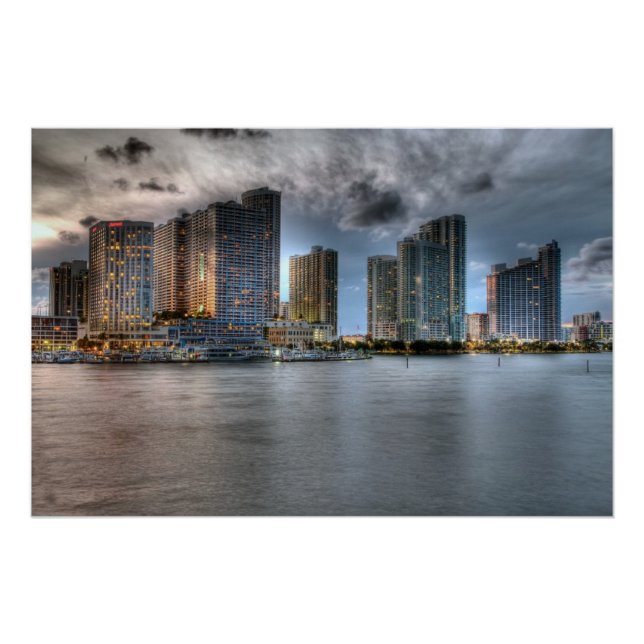 Póster Miami, Florida (Anverso)