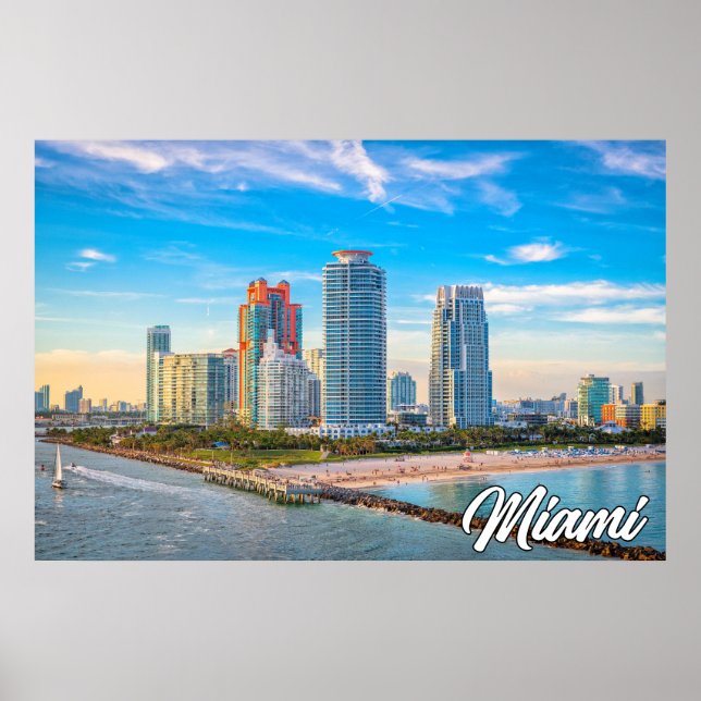 Póster Miami, Florida, Estados Unidos (Frente)