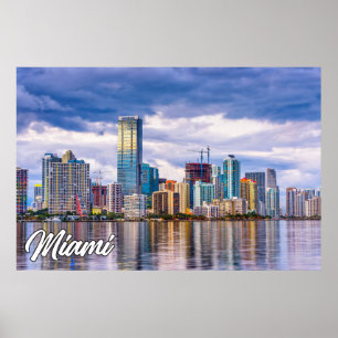 Póster Miami, Florida, Estados Unidos