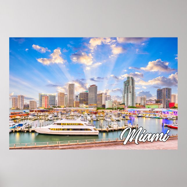 Póster Miami, Florida, Estados Unidos (Frente)