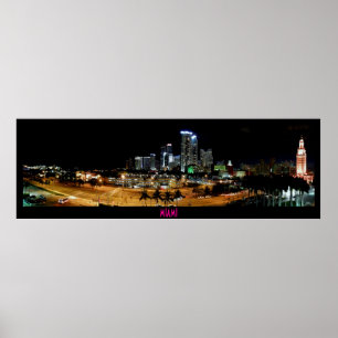 Póster ~Miami Skyline~ POSTER PANORAMA