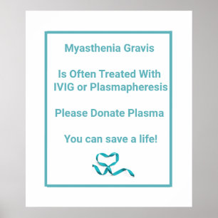 Póster Miastenia Gravis Awareness