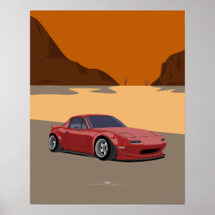 Póster Miata Widebody