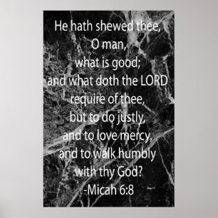Póster Micah 6:8