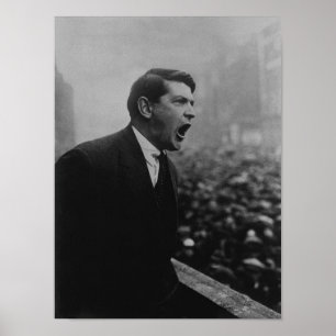 Póster Michael Collins Habla Con Una Multitud De Dublín -