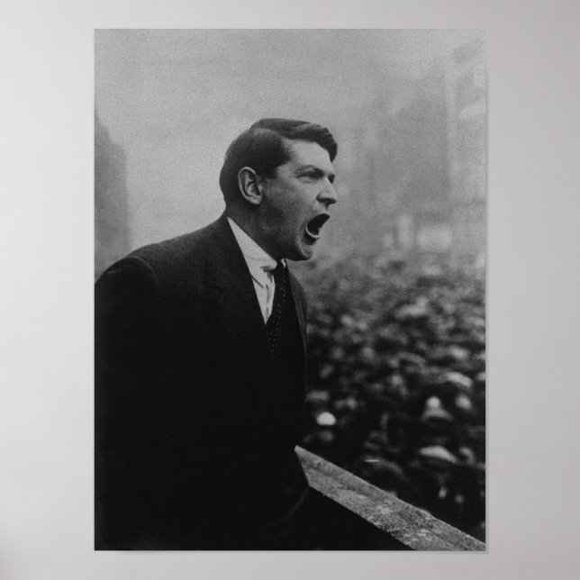 Póster Michael Collins Habla Con Una Multitud De Dublín - (Frente)